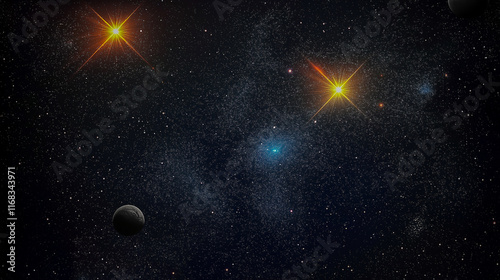 An image of a Mysterious cosmos. Desktop design, game screensavers photo