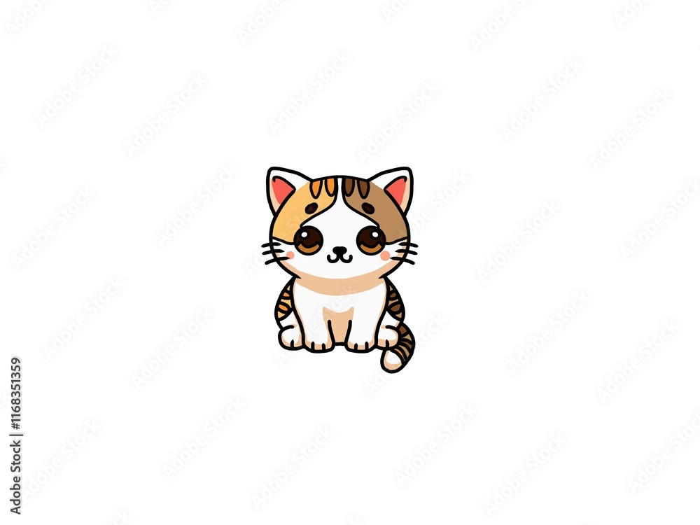 cartoon cute cat with eyes cartoon cute cat with eyes