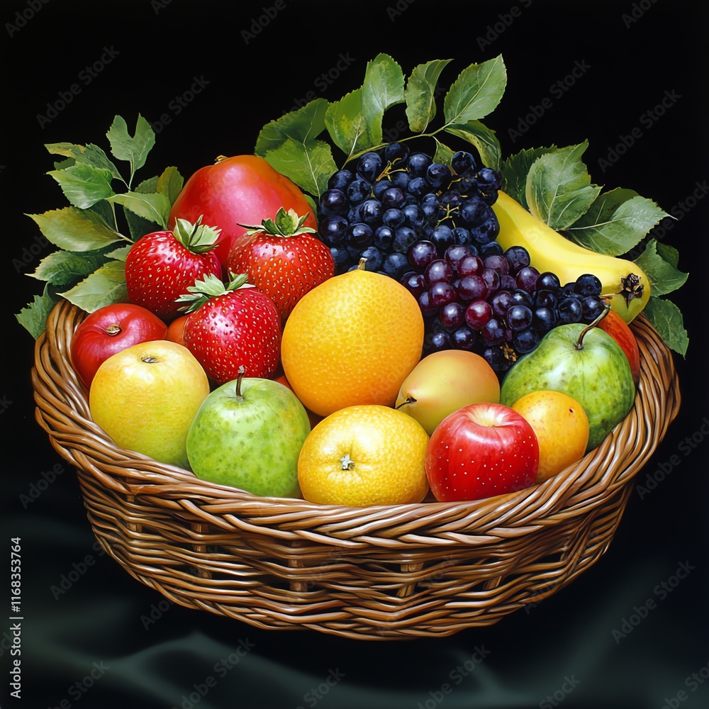 basket of fruits basket of fruits