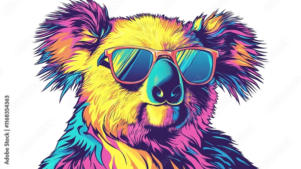 Cool Koala Sunglasses Art Cool Koala Sunglasses Art