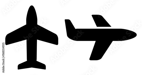 Airplane Illustration Icons