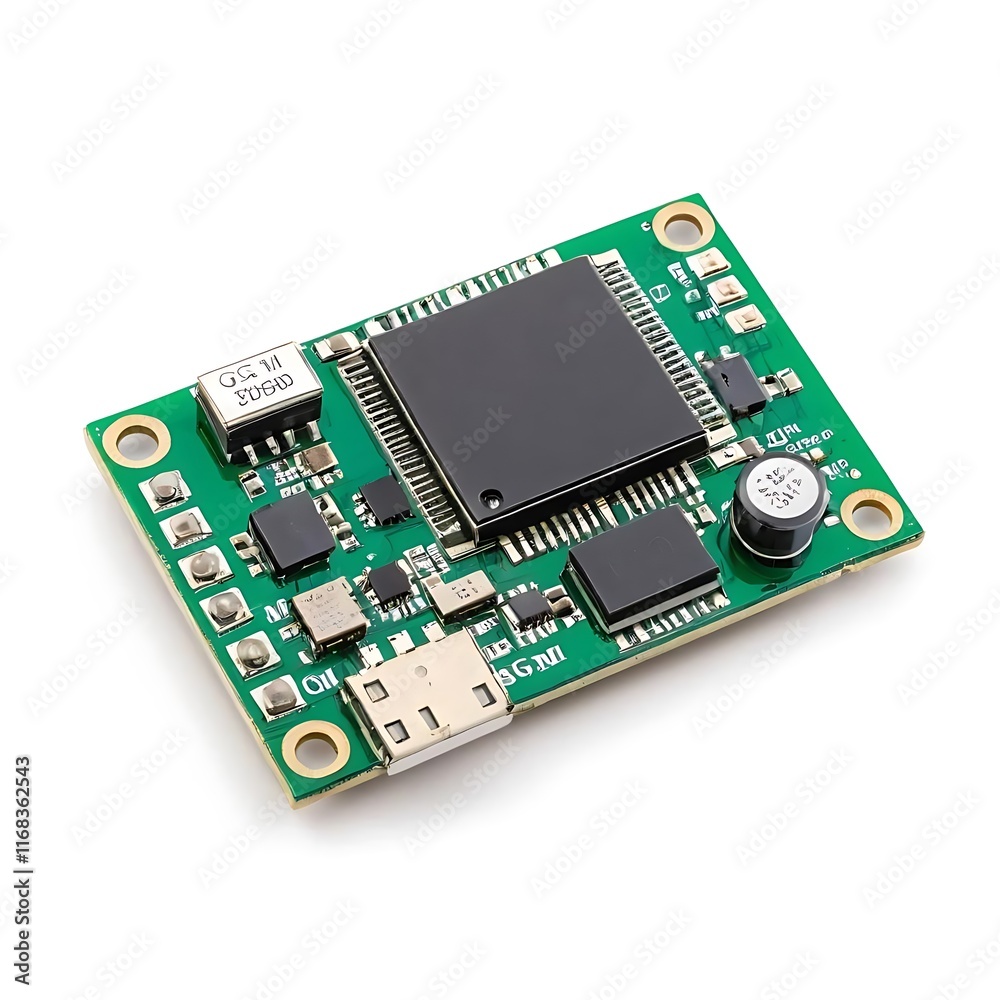 GSM Module isolated on a white background GSM Module isolated on a white background
