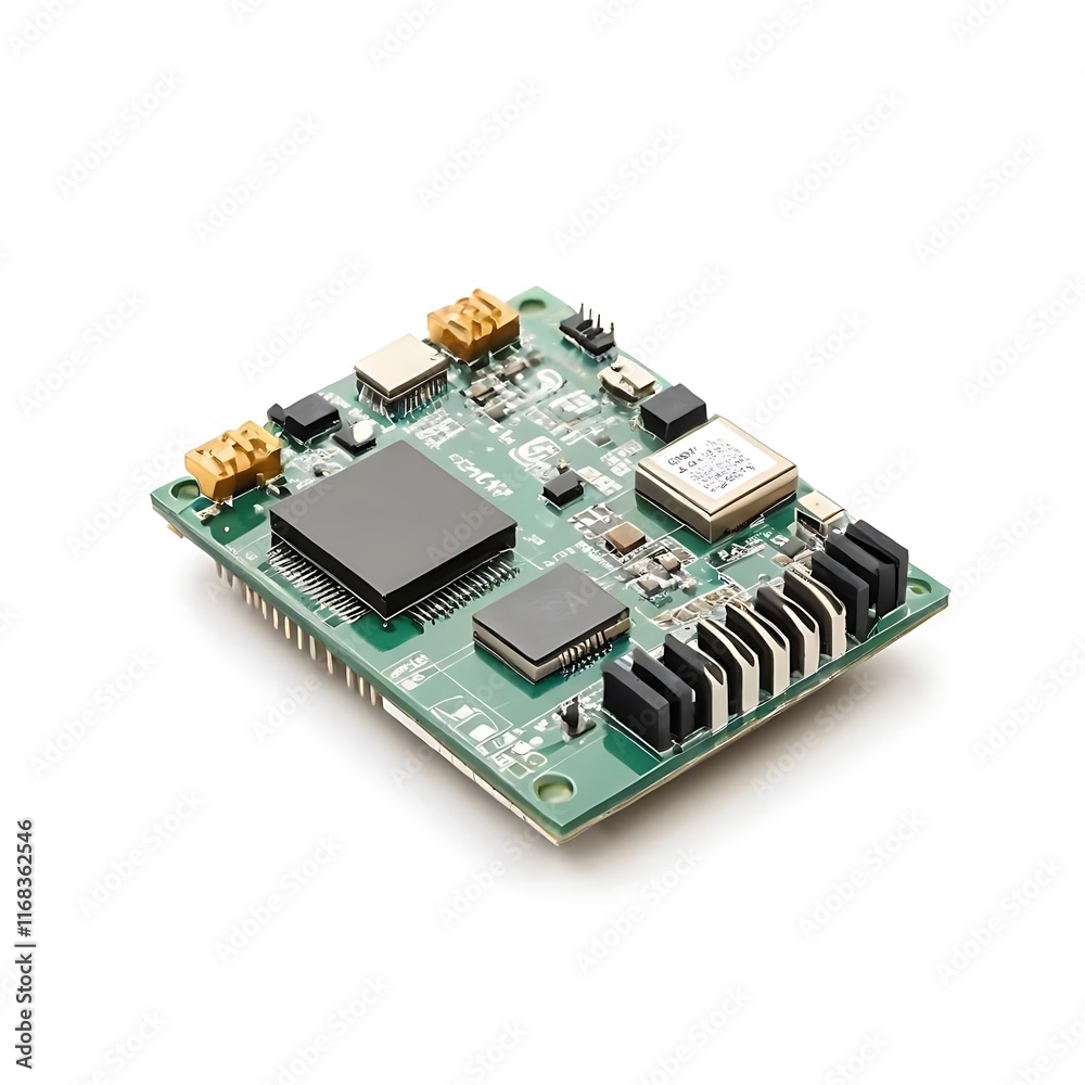 GSM Module isolated on a white background GSM Module isolated on a white background