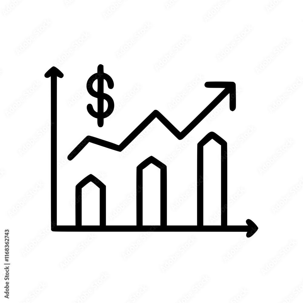 Stock exchanges in outline icon style, business and finance theme. Stock exchanges in outline icon style, business and finance theme.