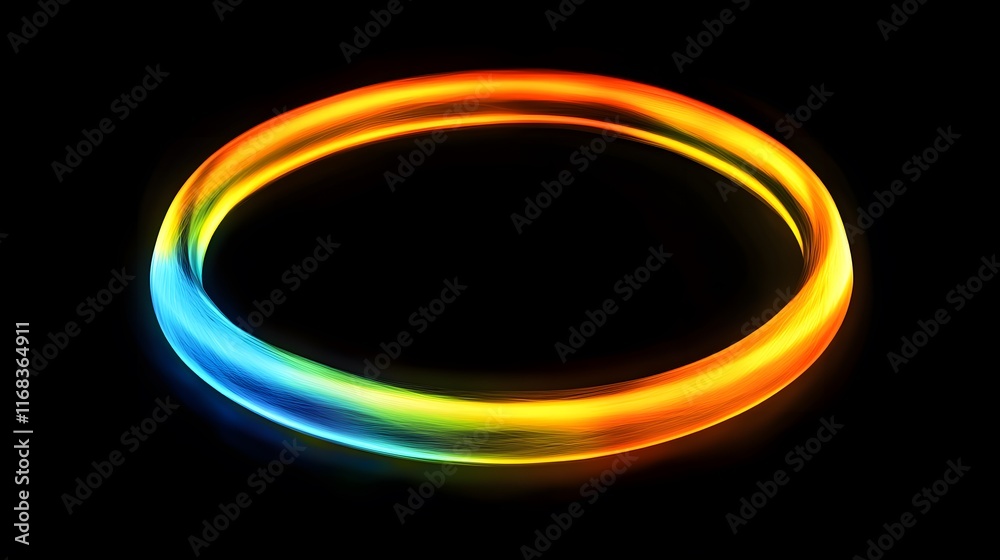 Abstract Colorful Glowing Ring Design Illustration Abstract Colorful Glowing Ring Design Illustration