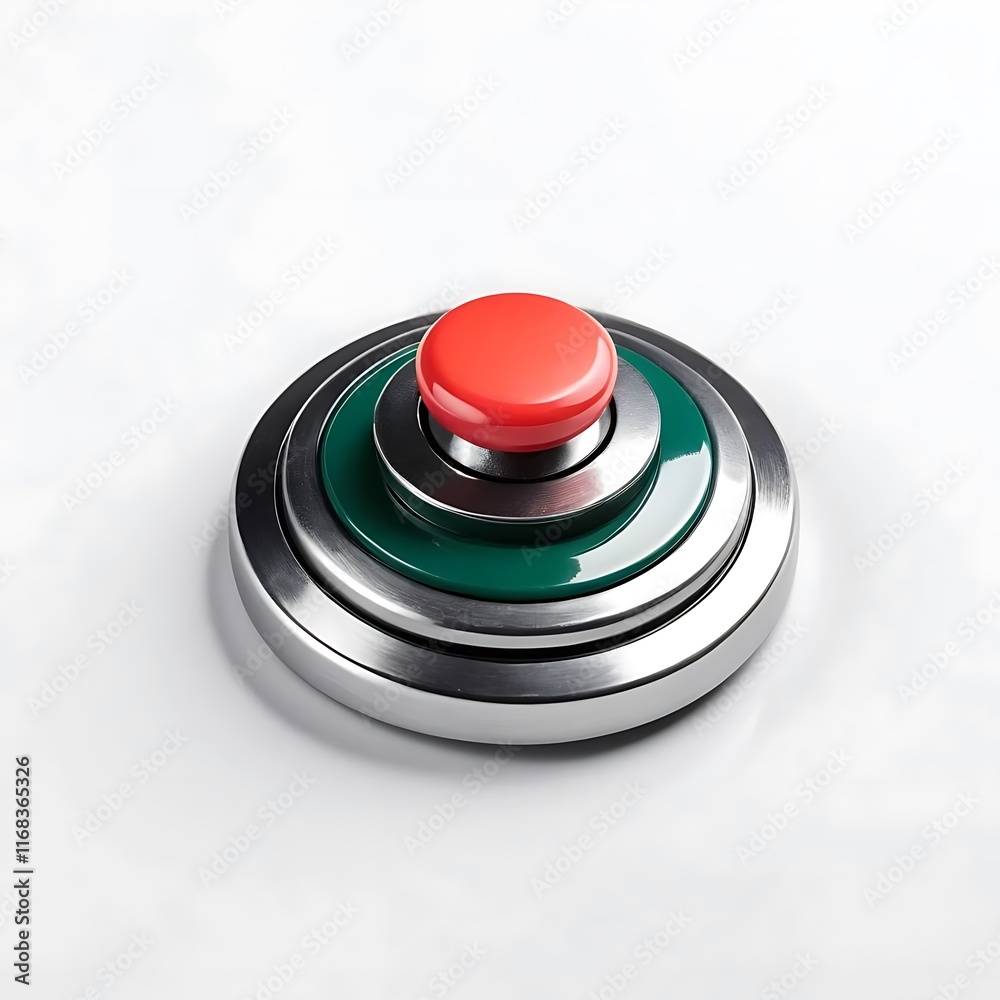 Push Button isolated on a white background Push Button isolated on a white background