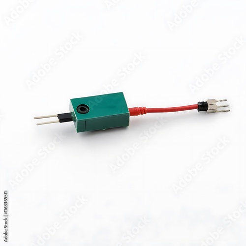 Reed Switch isolated on a white background photo