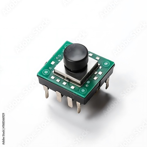 Tactile Switch isolated on a white background