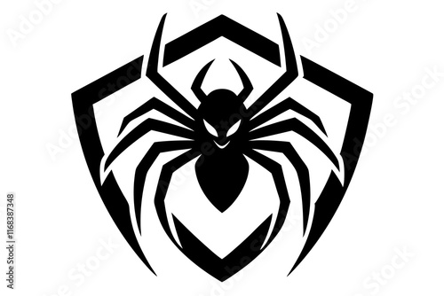 black and white shield