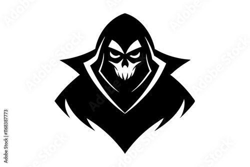 black and white mask