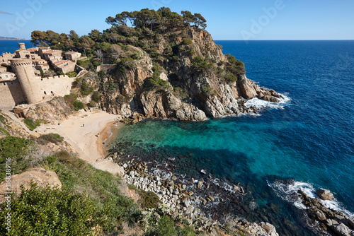 Picturesque mediterranean town of Tossa de Mar. Catalonia, Spain