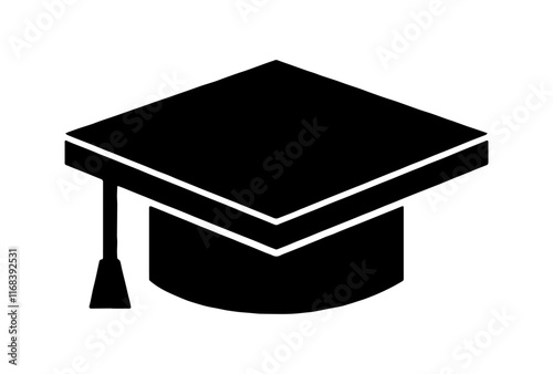 Graduation Celebration. Vector illustration of a group of graduates tossing their caps in celebration of graduation.graduation hat diploma icon. Graduation hat and diploma web icon. Vector illustratio