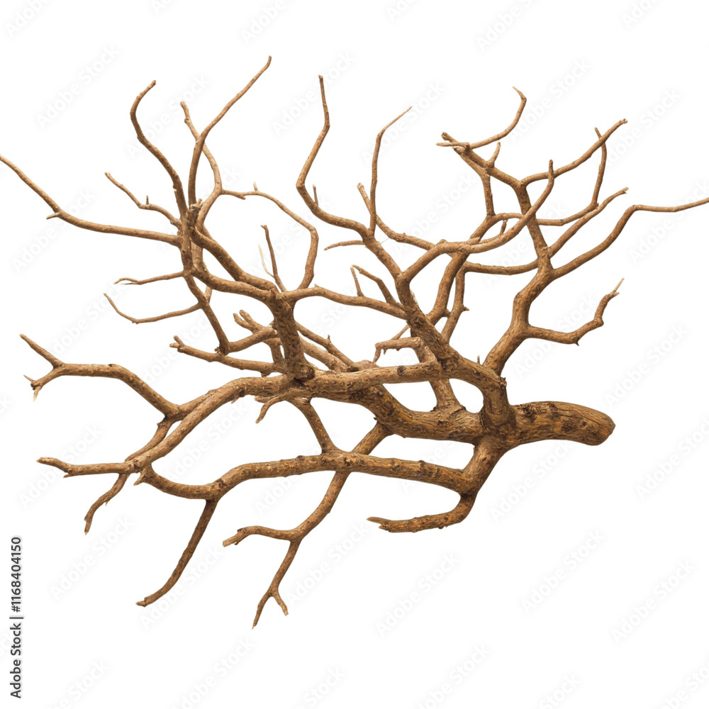 Fototapeta premium decorative branches, beautiful twigs, natural wood branches, ornamental sticks, rustic decor branches, tree limbs decor, artistic wood branches, aesthetic twigs, stylish branches on white backgrou
