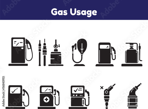 A simple graphic representation of a fuel pump, typically found at gas stations, illustrating its purpose of dispensing fuel for vehicles.
