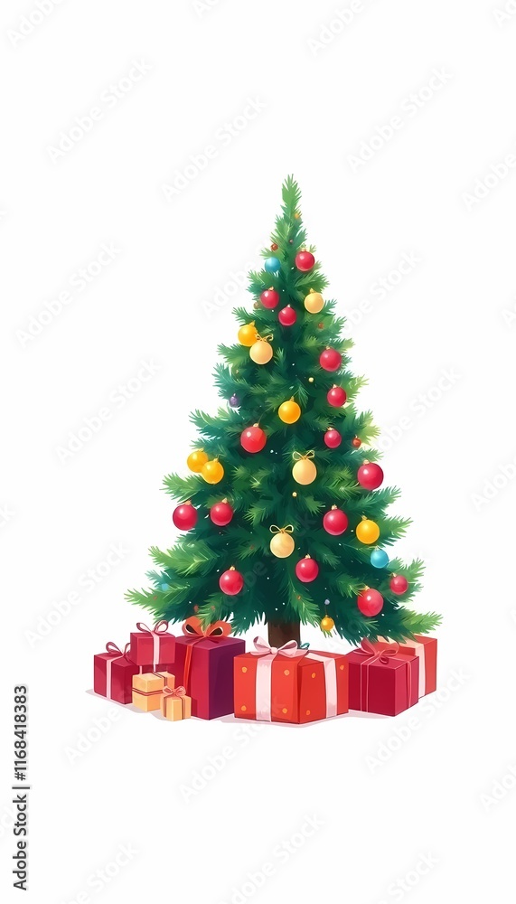 Christmas Tree with Presents Christmas Tree with Presents