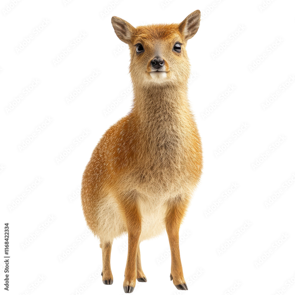 Chinese Water Deer Isolated on Clean White Background for Wildlife and Nature Applications on transparent background Chinese Water Deer Isolated on Clean White Background for Wildlife and Nature Applications on transparent background