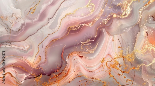 Wallpaper Mural Marble texture, light pink and white tones, soft cracks, delicate gold veins, romantic valentines day theme, elegant backdrop, banner design, luxury aesthetic, high-resolution background. Torontodigital.ca