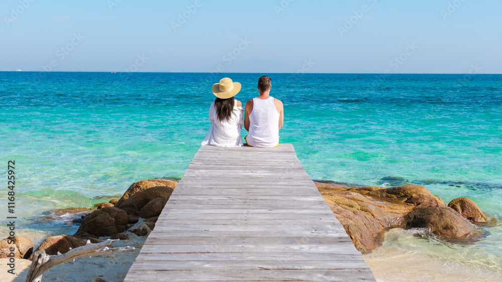 Relaxing moments on Koh Munnork Island, Rayong, Thailand with stunning sea views Relaxing moments on Koh Munnork Island, Rayong, Thailand with stunning sea views