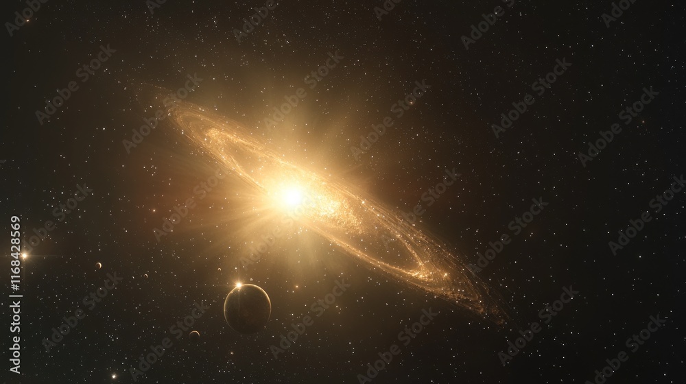 Golden Galaxy: Celestial Wonder Golden Galaxy: Celestial Wonder