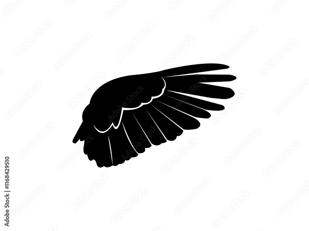 Obraz premium Wings Design Vector Art Or Wings logo