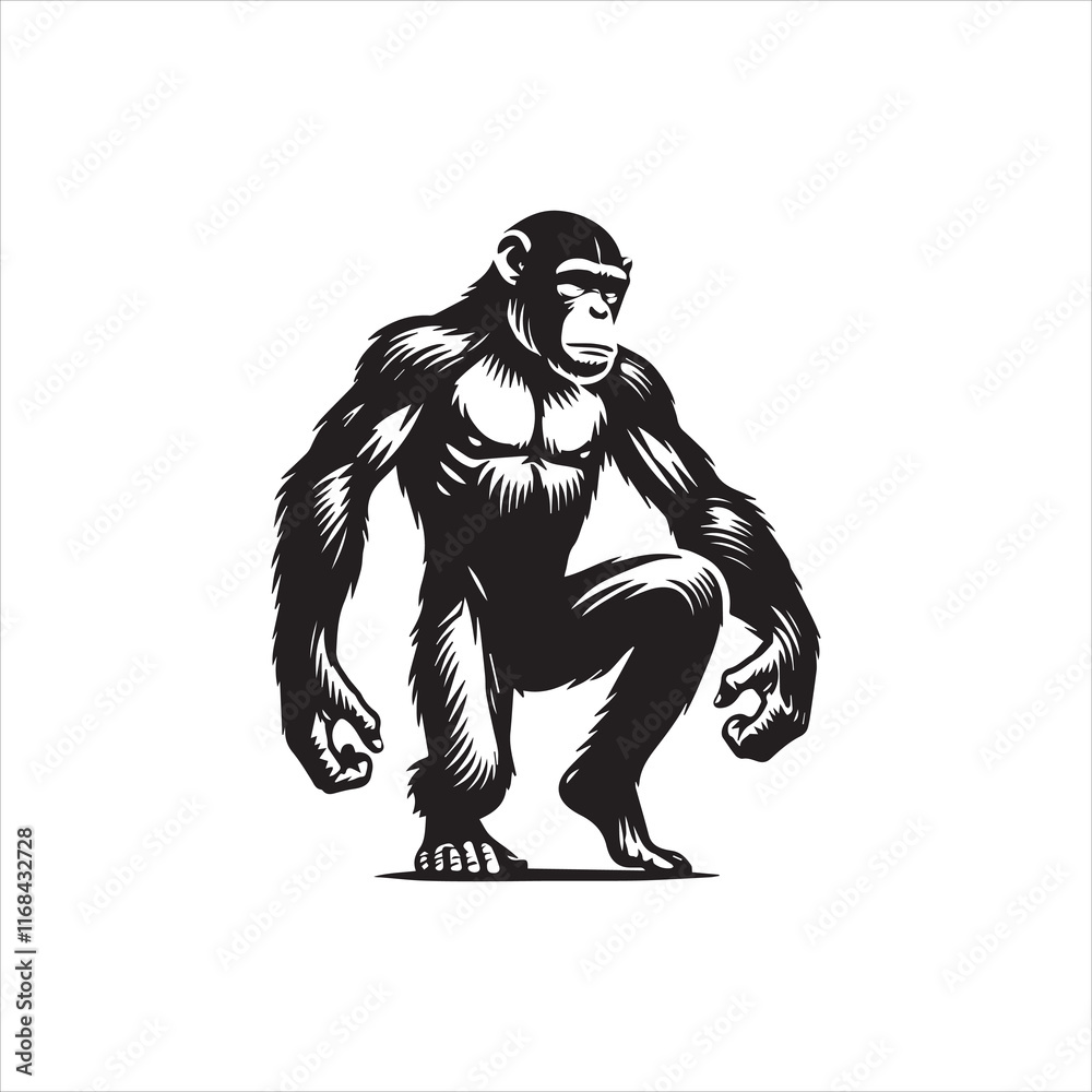 Fototapeta premium illustration of a Gorilla