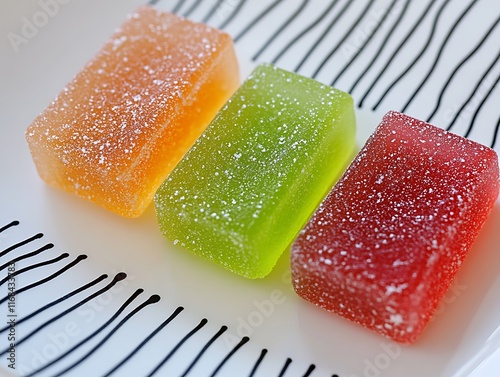 Sugared Candies: Bright Jellies Sprinkled with Sweet Dust photo