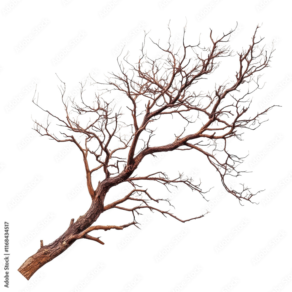 Dry Branch of a Tree Isolated on White Background on transparent background Dry Branch of a Tree Isolated on White Background on transparent background