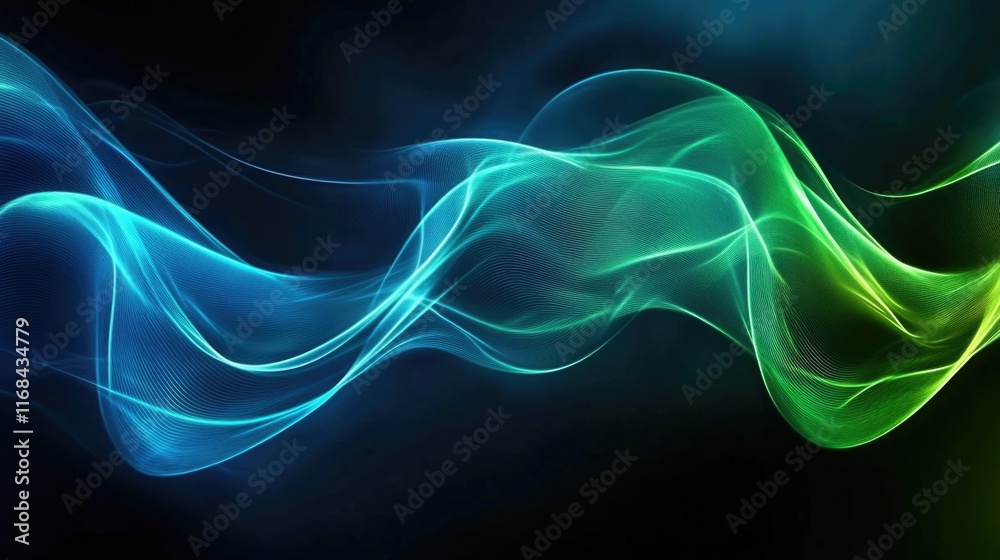 Vibrant Digital Art with Abstract Color Flow Vibrant Digital Art with Abstract Color Flow