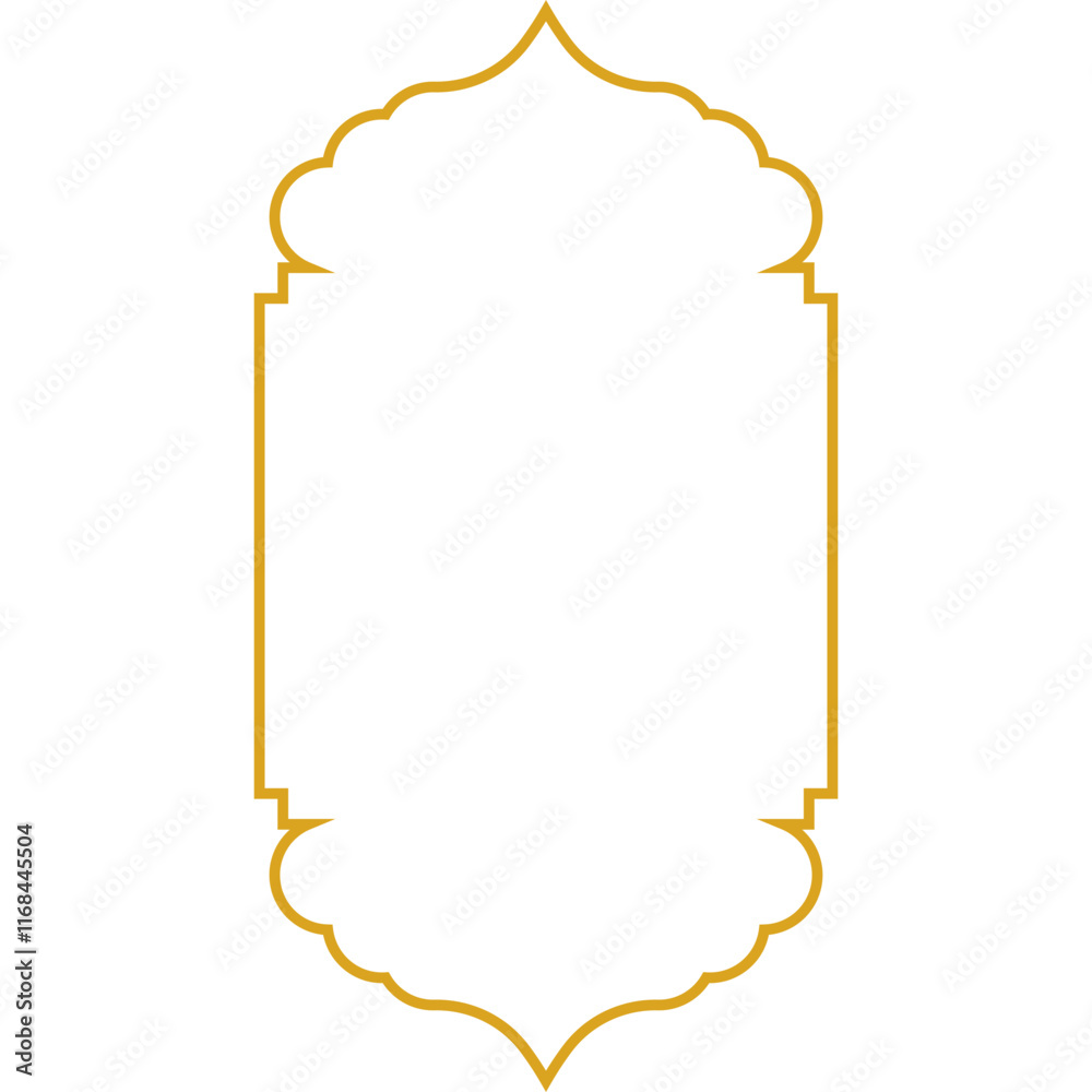 Obraz premium Islamic window frame