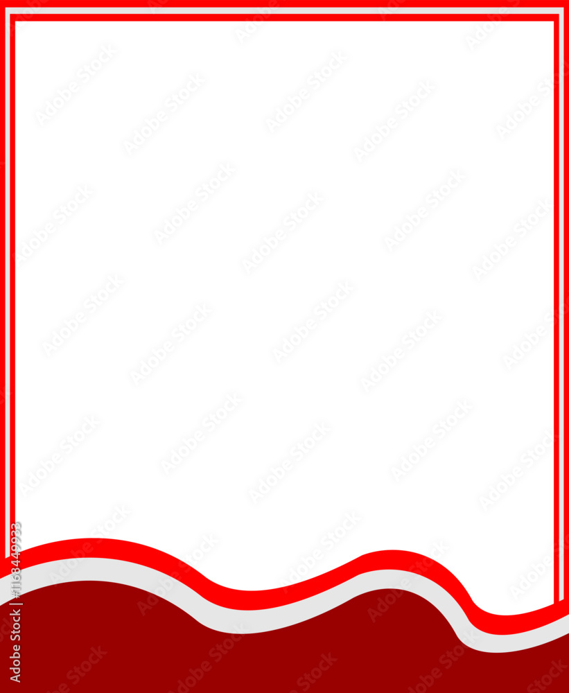 Fototapeta premium Indonesian Flag Frame