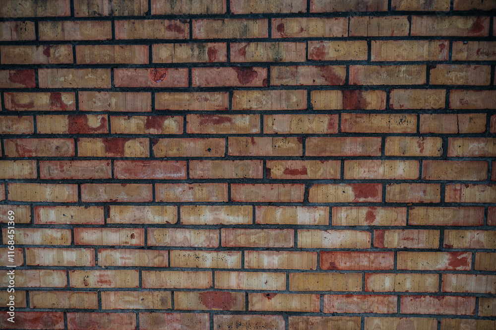 Fototapeta premium red brick wall, textured background