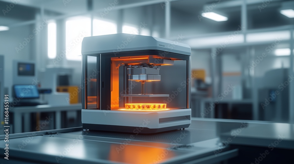 Interactive online, 3d printing process in a modern factory technological environment industrial scene close-up view innovation insight Interactive online, 3d printing process in a modern factory technological environment industrial scene close-up view innovation insight