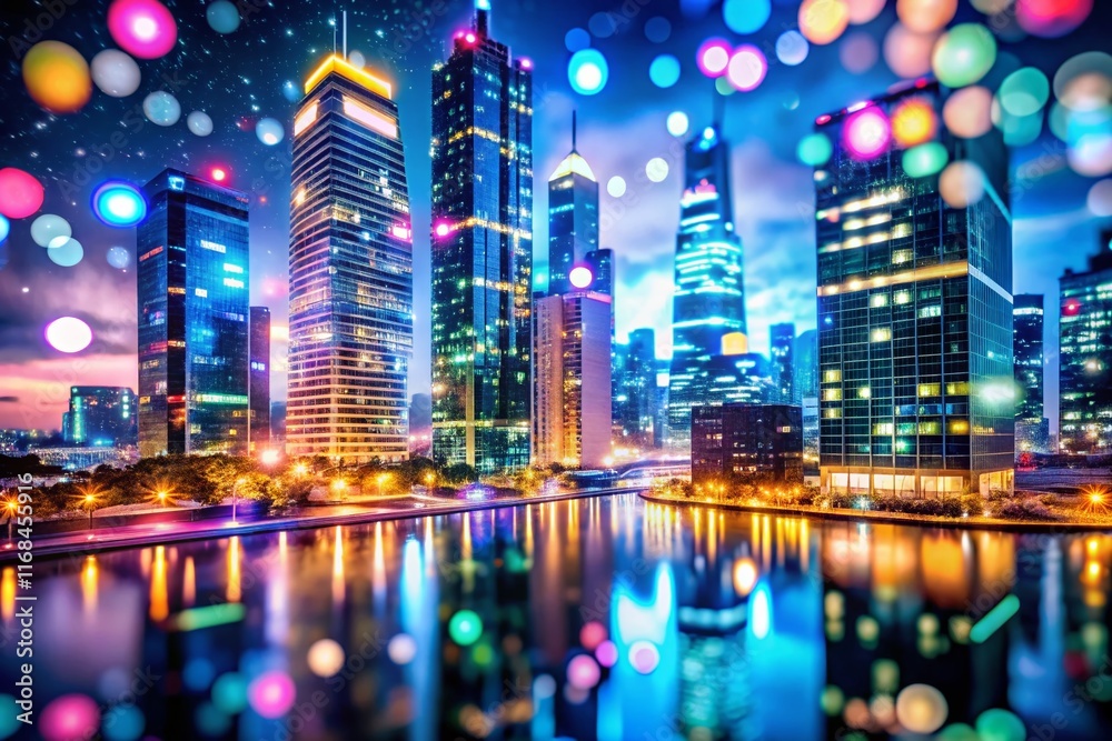 Bokeh Cityscape: Building Information Modeling Technology Revolution Bokeh Cityscape: Building Information Modeling Technology Revolution