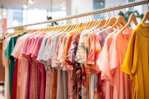 Wallpaper Mural Colorful Display of Versatile Garments in Bright, Welcoming Retail Environment Torontodigital.ca