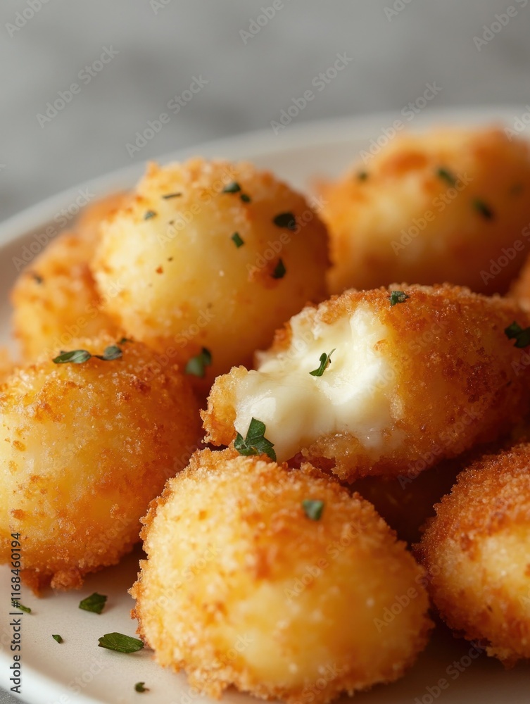 Delicious Cheese-Filled Croquettes Delicious Cheese-Filled Croquettes