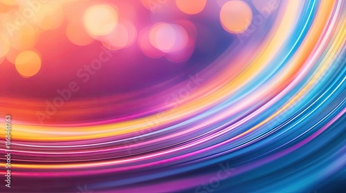Rainbow abstract background concept. Vibrant abstract swirls of color, creating a dynamic and modern background effect.