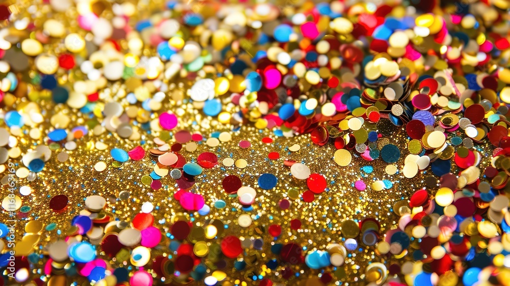 Colorful confetti floating around with sparkling backgrounds creating a festive atmosphere for holiday promotions. Bringing joy and excitement to attract people during the holiday season, making Colorful confetti floating around with sparkling backgrounds creating a festive atmosphere for holiday promotions. Bringing joy and excitement to attract people during the holiday season, making