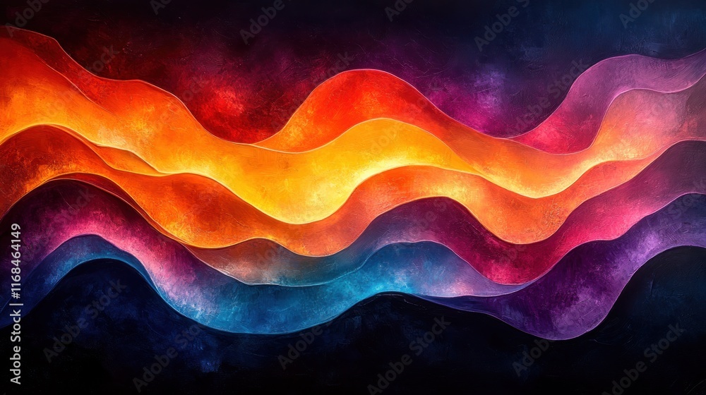 Vibrant Abstract Color Waves Dynamic Composition Playful Energetic Fluid Movement Retro Pattern Background Vibrant Abstract Color Waves Dynamic Composition Playful Energetic Fluid Movement Retro Pattern Background
