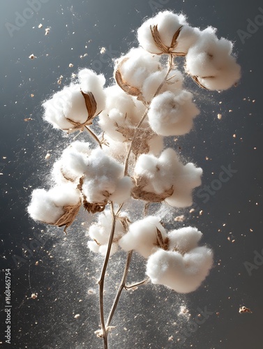 Blooming Cotton in Detail