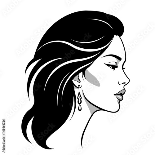 Stylized Flat Color Portraits Modern Minimalist Profiles for Branding and Design.
