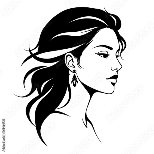 Stylized Flat Color Portraits Modern Minimalist Profiles for Branding and Design.
