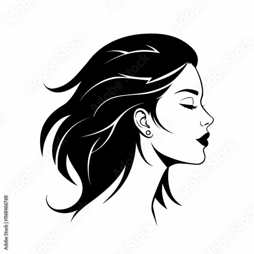 Stylized Flat Color Portraits Modern Minimalist Profiles for Branding and Design.
