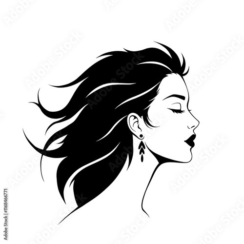 Stylized Flat Color Portraits Modern Minimalist Profiles for Branding and Design.
