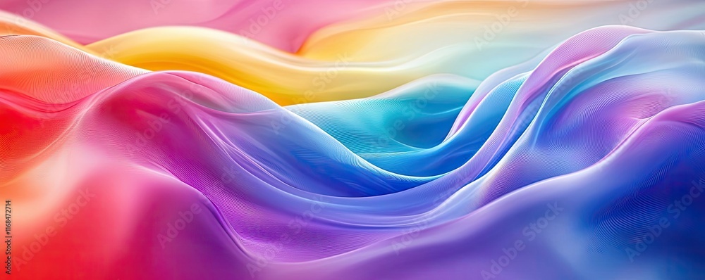 Rainbow abstract background concept. A vibrant abstract fabric wave showcasing colorful, flowing textures and gradients. Rainbow abstract background concept. A vibrant abstract fabric wave showcasing colorful, flowing textures and gradients.