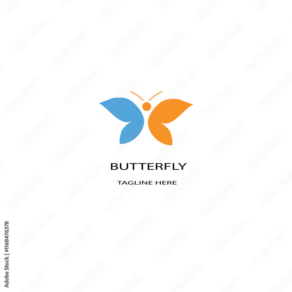 Obraz premium abstract butterfly logo design