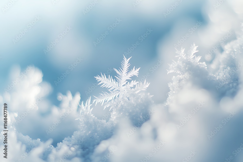 Blurred background of blue and pink gradient, snow on the ground Blurred background of blue and pink gradient, snow on the ground