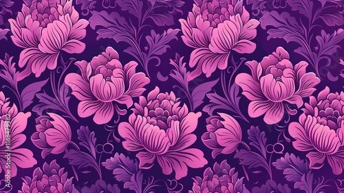 magneta pink seamless pattern wallpaper