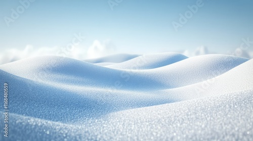 soft white snowdrift curves, pure snow texture, minimalist winter landscape, crisp details, pure white background, natural lighting, high contrast photography, ultra-detailed snow crystals, gentle