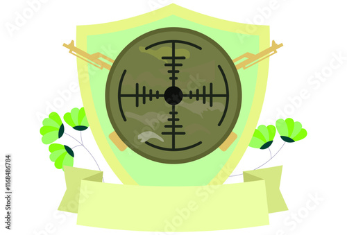 Army Target Concept Illustration Stylish and Beautiful