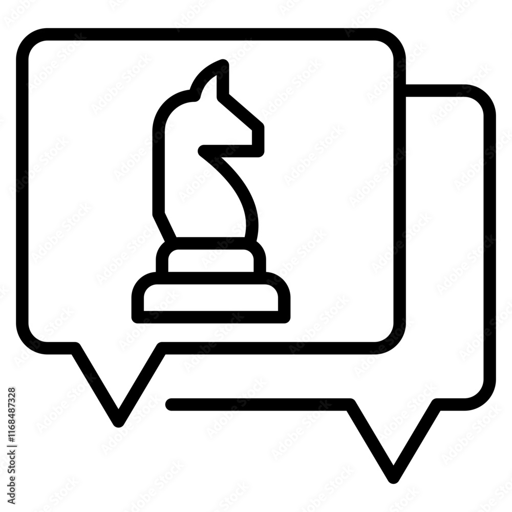 communication strategy single icon communication strategy single icon